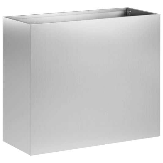 vidaXL Garden Planter Silver 50 x 20 x 40 cm Galvanised Steel