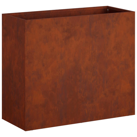 vidaXL Garden Planter Rusty 50 x 20 x 40 cm Weathering Steel