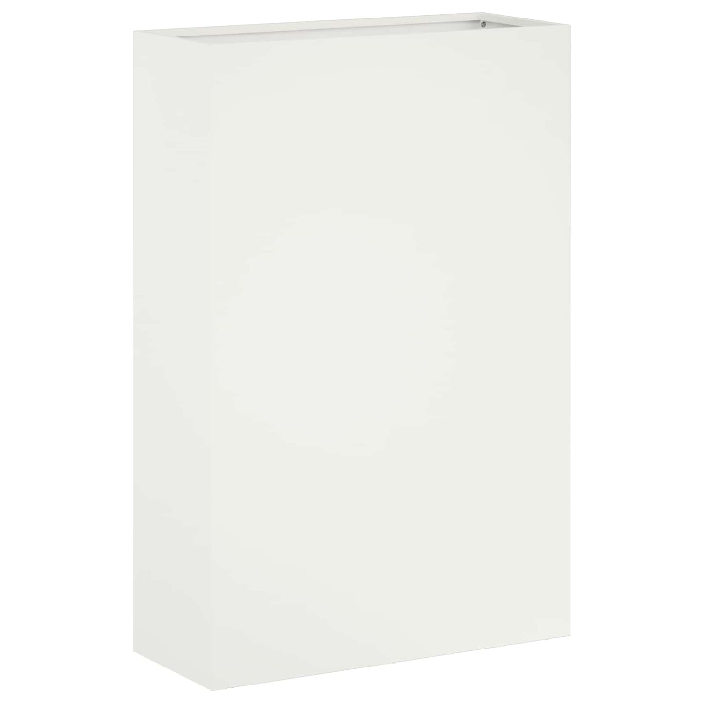 vidaXL Garden Planter White 50 x 20 x 75 cm Cold-rolled Steel