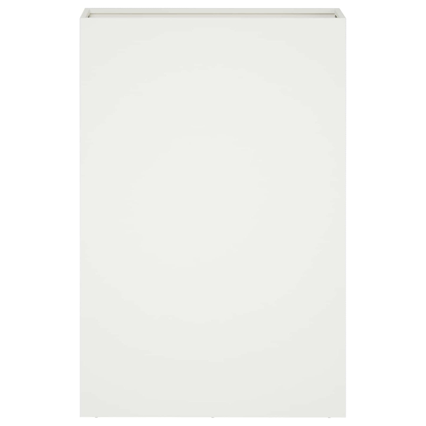 vidaXL Garden Planter White 50 x 20 x 75 cm Cold-rolled Steel