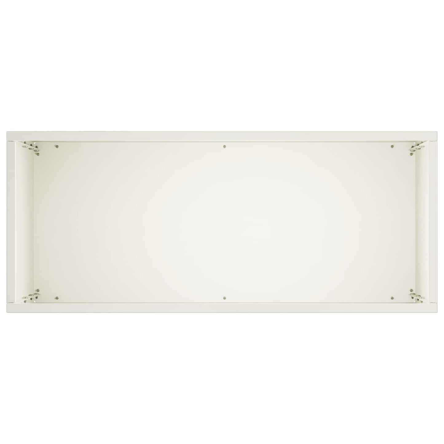 vidaXL Garden Planter White 50 x 20 x 75 cm Cold-rolled Steel