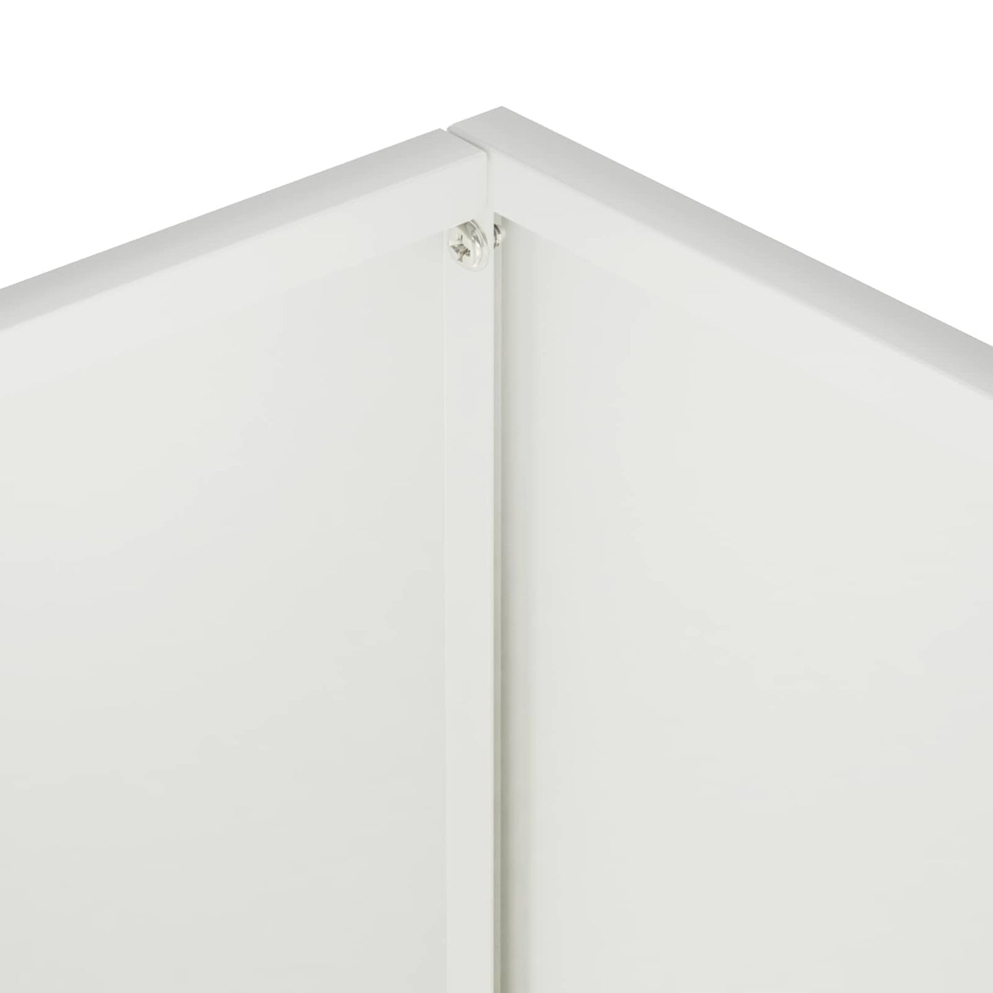 vidaXL Garden Planter 2 pcs White 50 x 20 x 75 cm Cold-rolled Steel