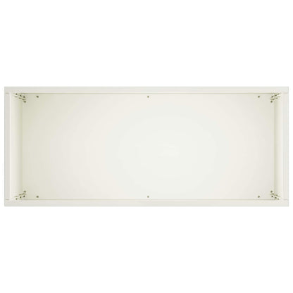 vidaXL Garden Planter 2 pcs White 50 x 20 x 75 cm Cold-rolled Steel