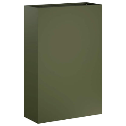 vidaXL Garden Planter 2 pcs Olive Green 50 x 20 x 75 cm