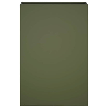 vidaXL Garden Planter 2 pcs Olive Green 50 x 20 x 75 cm