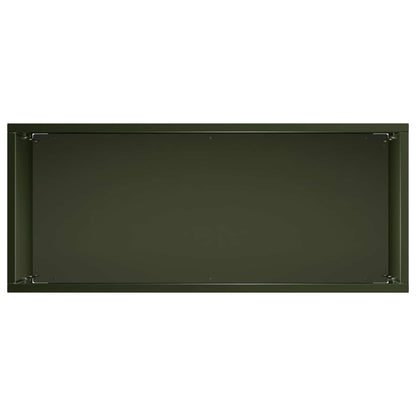 vidaXL Garden Planter 2 pcs Olive Green 50 x 20 x 75 cm