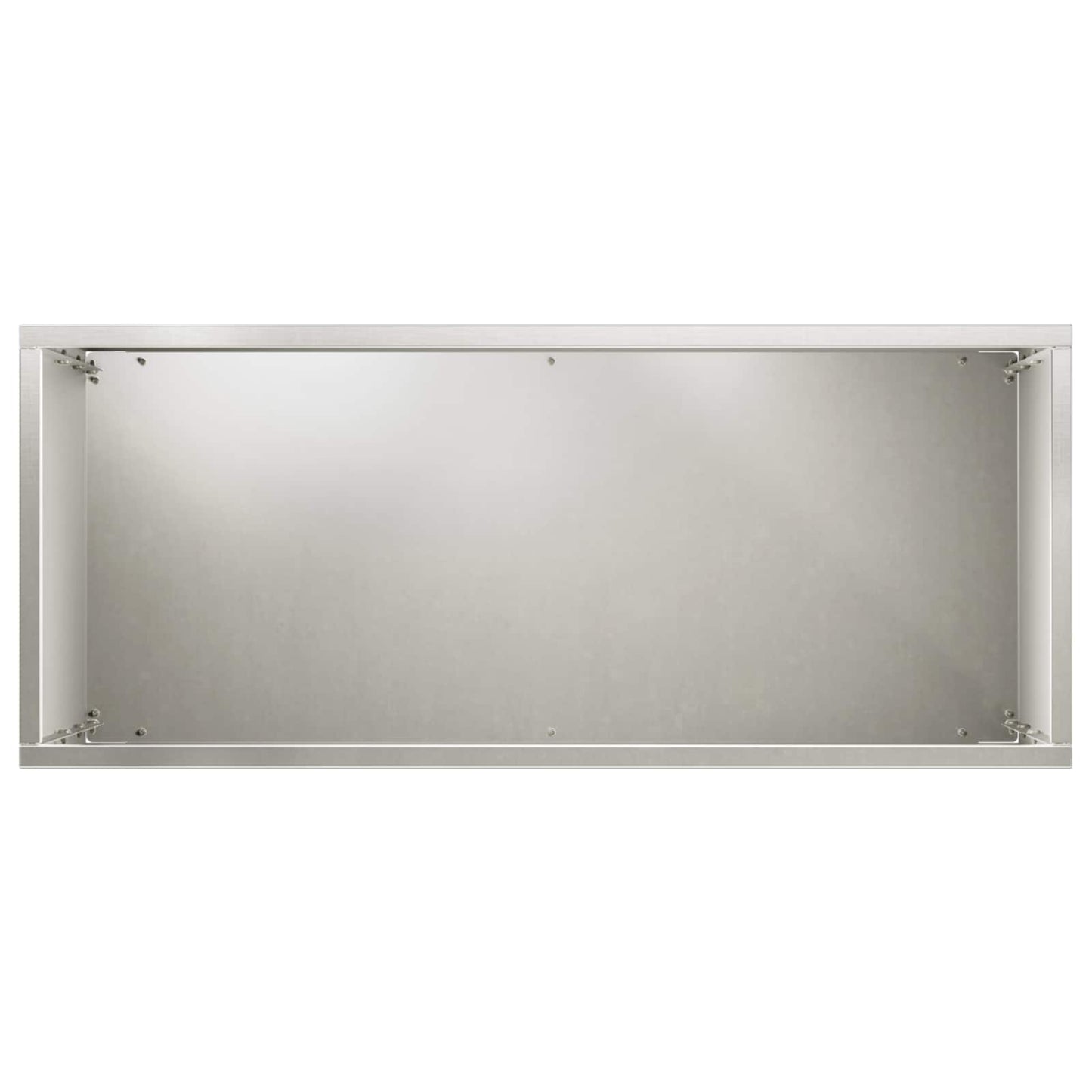 vidaXL Garden Planter 2 pcs Silver 50 x 20 x 75 cm Stainless Steel