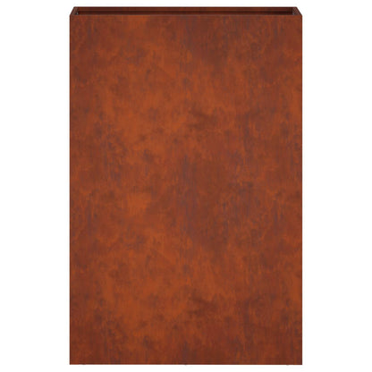 vidaXL Garden Planter 2 pcs Rusty 50 x 20 x 75 cm Weathering Steel