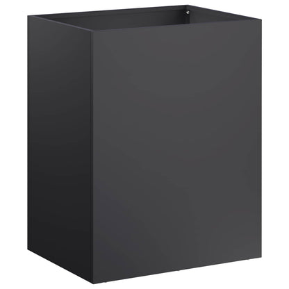 vidaXL Garden Planter Black 40 x 30 x 40 cm Cold-rolled Steel