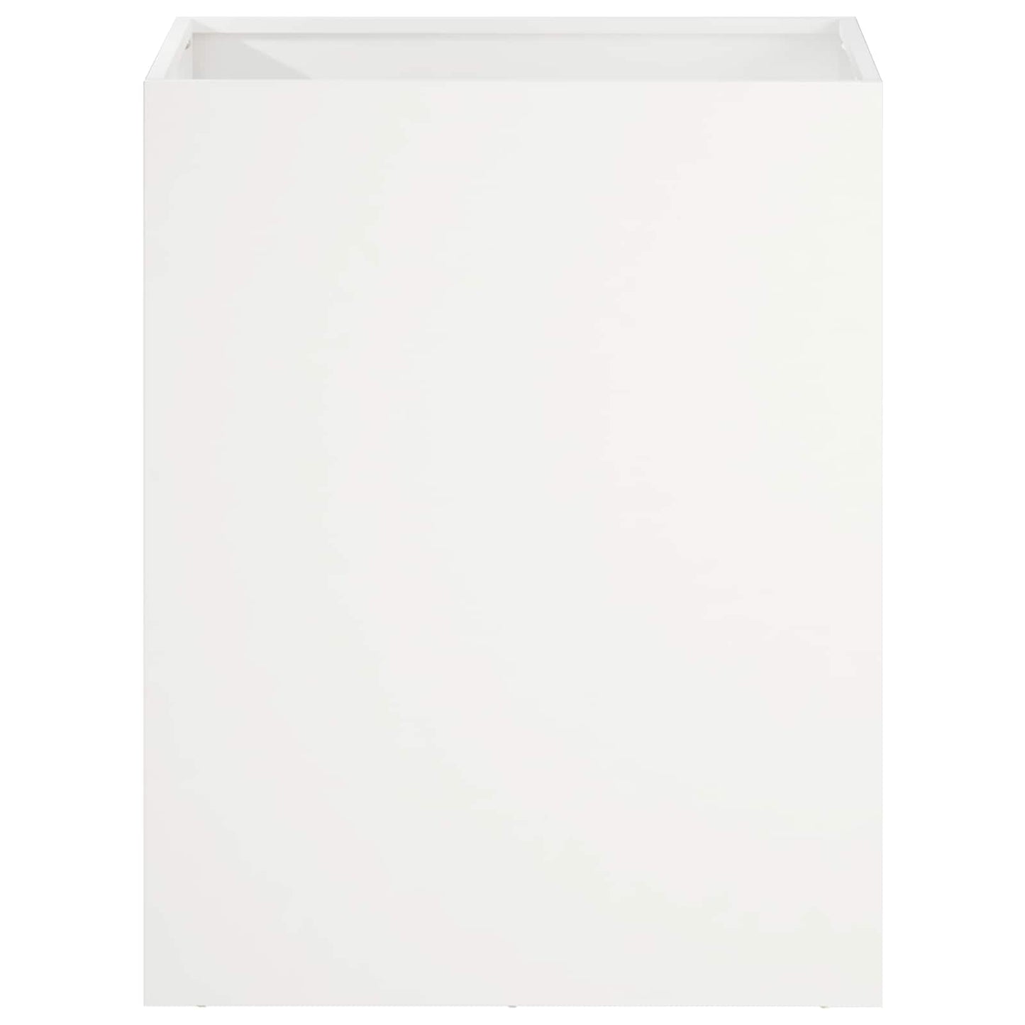 vidaXL Garden Planter White 40 x 30 x 40 cm Cold-rolled Steel