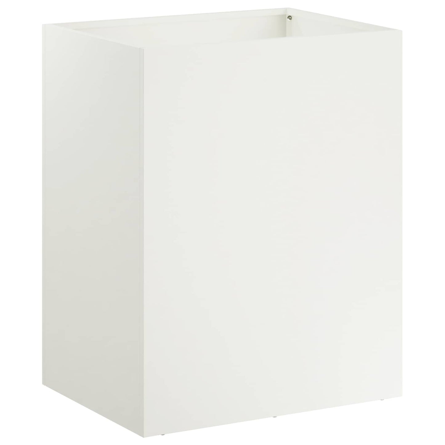 vidaXL Garden Planter 2 pcs White 40 x 30 x 40 cm Cold-rolled Steel