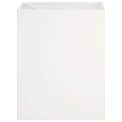 vidaXL Garden Planter 2 pcs White 40 x 30 x 40 cm Cold-rolled Steel