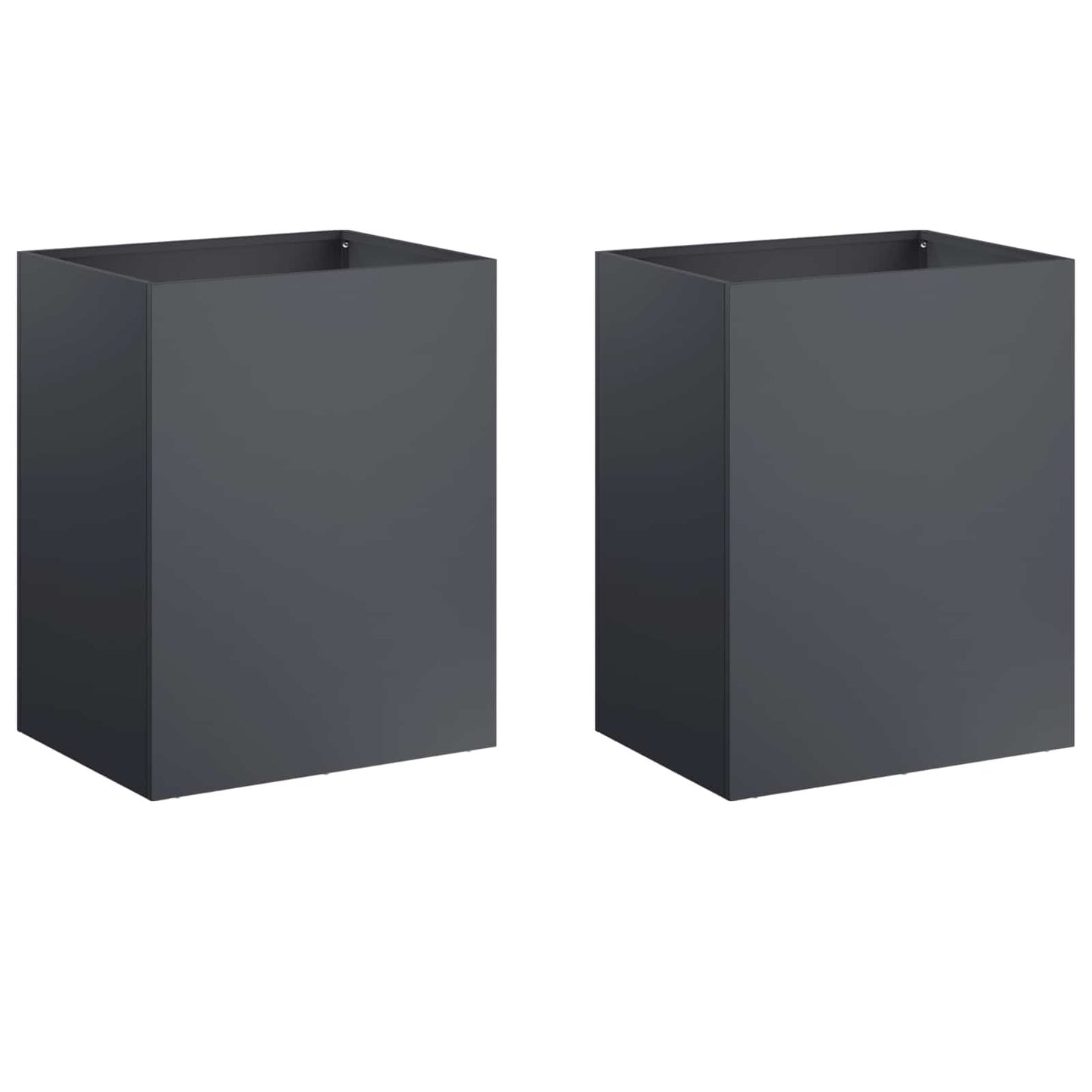 vidaXL Garden Planter 2 pcs Anthracite 40 x 30 x 40 cm