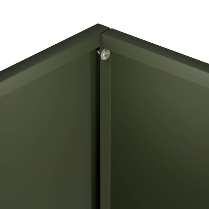 vidaXL Garden Planter 2 pcs Olive Green 40 x 30 x 40 cm