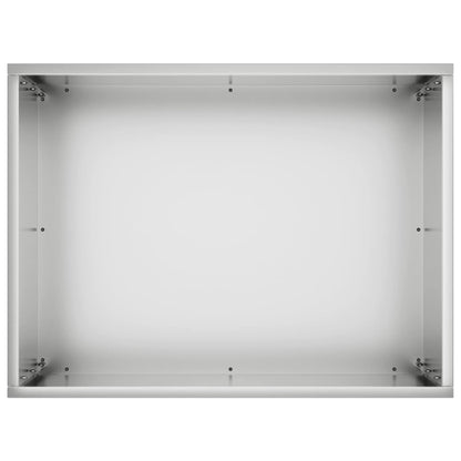 vidaXL Garden Planter 2 pcs Silver 40 x 30 x 40 cm Galvanised Steel