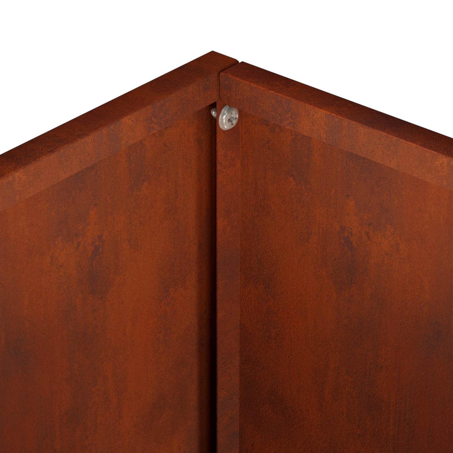 vidaXL Garden Planter 2 pcs Rusty 40 x 30 x 40 cm Weathering Steel