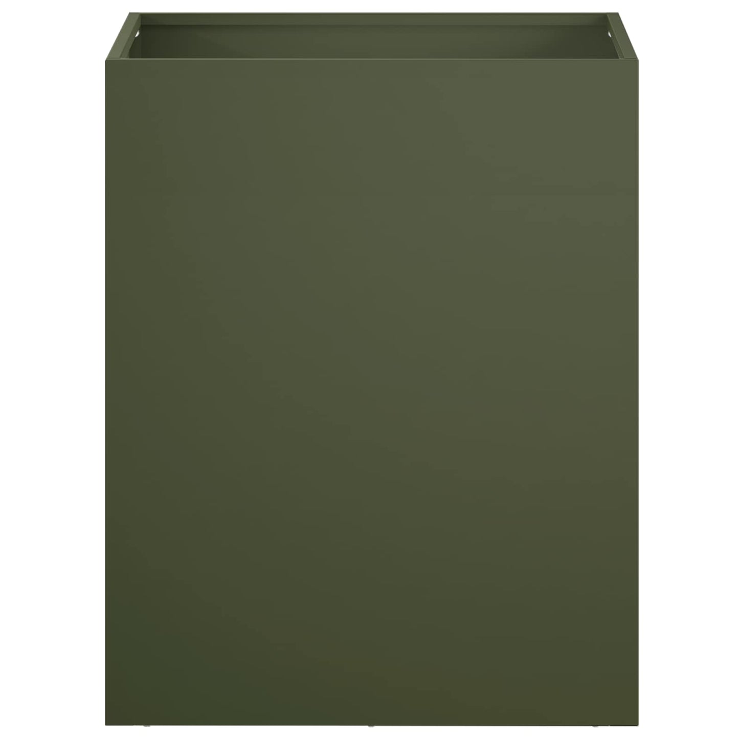 vidaXL Garden Planter Olive Green 40 x 30 x 50 cm Cold-rolled Steel