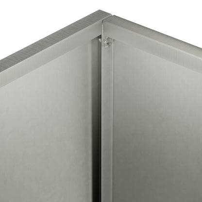 vidaXL Garden Planter Silver 40 x 30 x 50 cm Stainless Steel