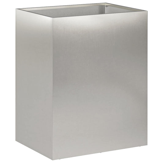 vidaXL Garden Planter Silver 40 x 30 x 50 cm Stainless Steel