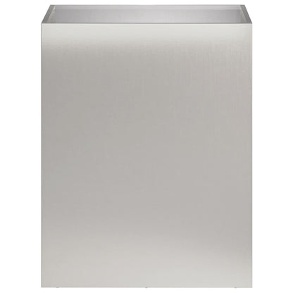 vidaXL Garden Planter Silver 40 x 30 x 50 cm Stainless Steel