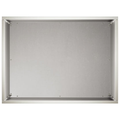 vidaXL Garden Planter Silver 40 x 30 x 50 cm Stainless Steel