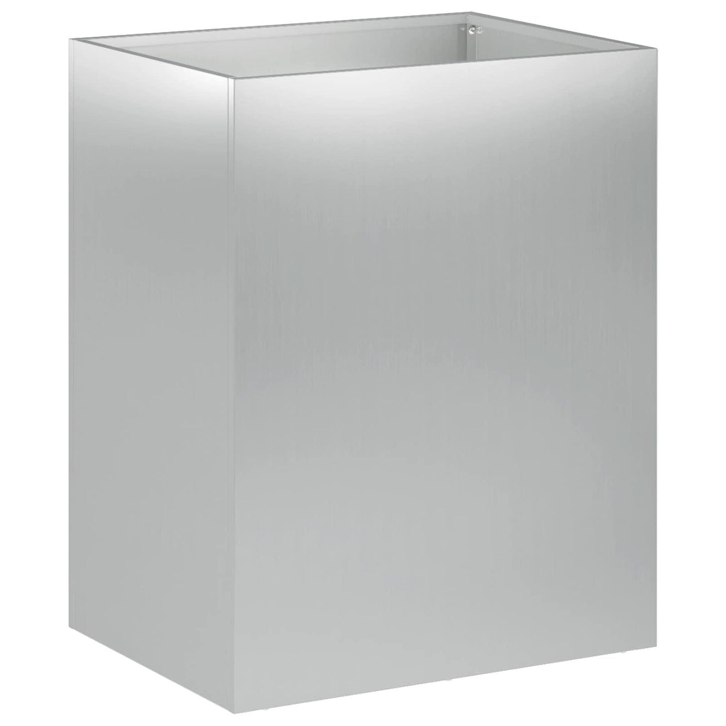 vidaXL Garden Planter 2 pcs Silver 40 x 30 x 50 cm Galvanised Steel