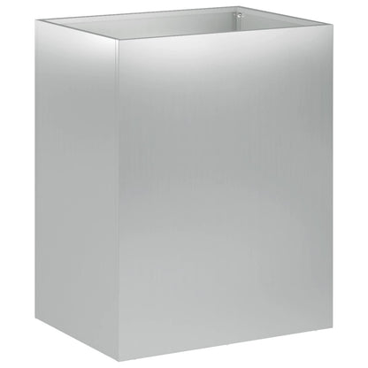 vidaXL Garden Planter 2 pcs Silver 40 x 30 x 50 cm Galvanised Steel