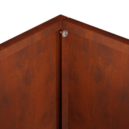 vidaXL Garden Planter Rusty 40 x 30 x 50 cm Weathering Steel