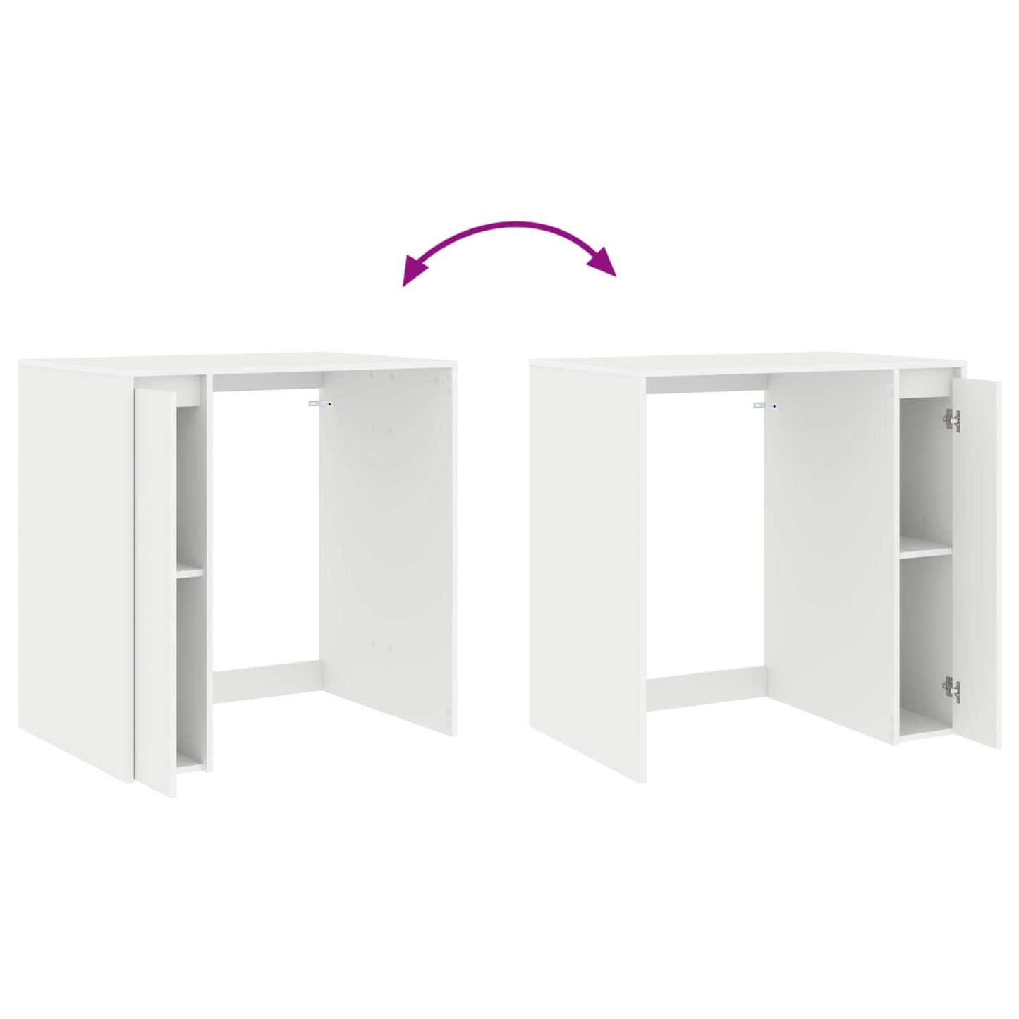vidaXL Wash Machine Cabinet White 87 x 60 x 89 cm Engineered wood