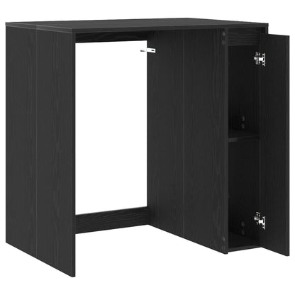 vidaXL Wash Machine Cabinet Black Oak 87 x 60 x 89 cm Engineered wood
