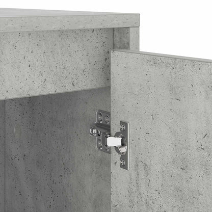 vidaXL Wash Machine Cabinet with Storage Concrete gray 87 x 60 x 89 cm