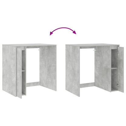 vidaXL Wash Machine Cabinet with Storage Concrete gray 87 x 60 x 89 cm