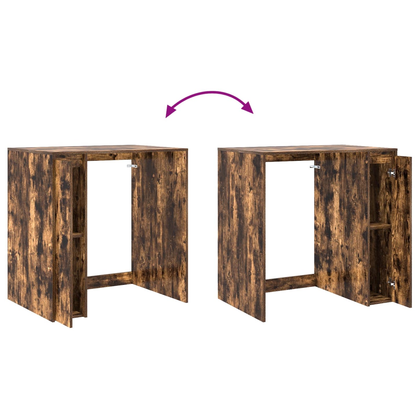 vidaXL Wash Machine Cabinet Smoked Oak 87 x 60 x 89 cm Engineered wood