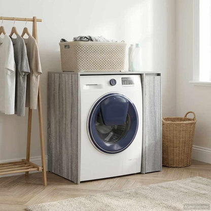 vidaXL Wash Machine Cabinet with Storage Grey Sonoma 87 x 60 x 89 cm