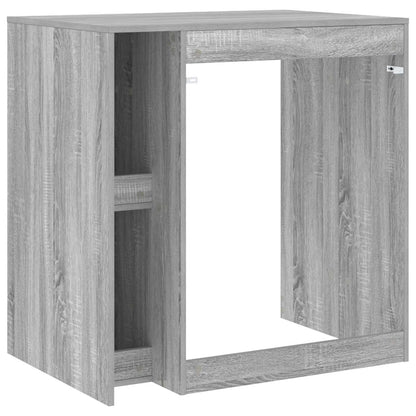 vidaXL Wash Machine Cabinet with Storage Grey Sonoma 87 x 60 x 89 cm