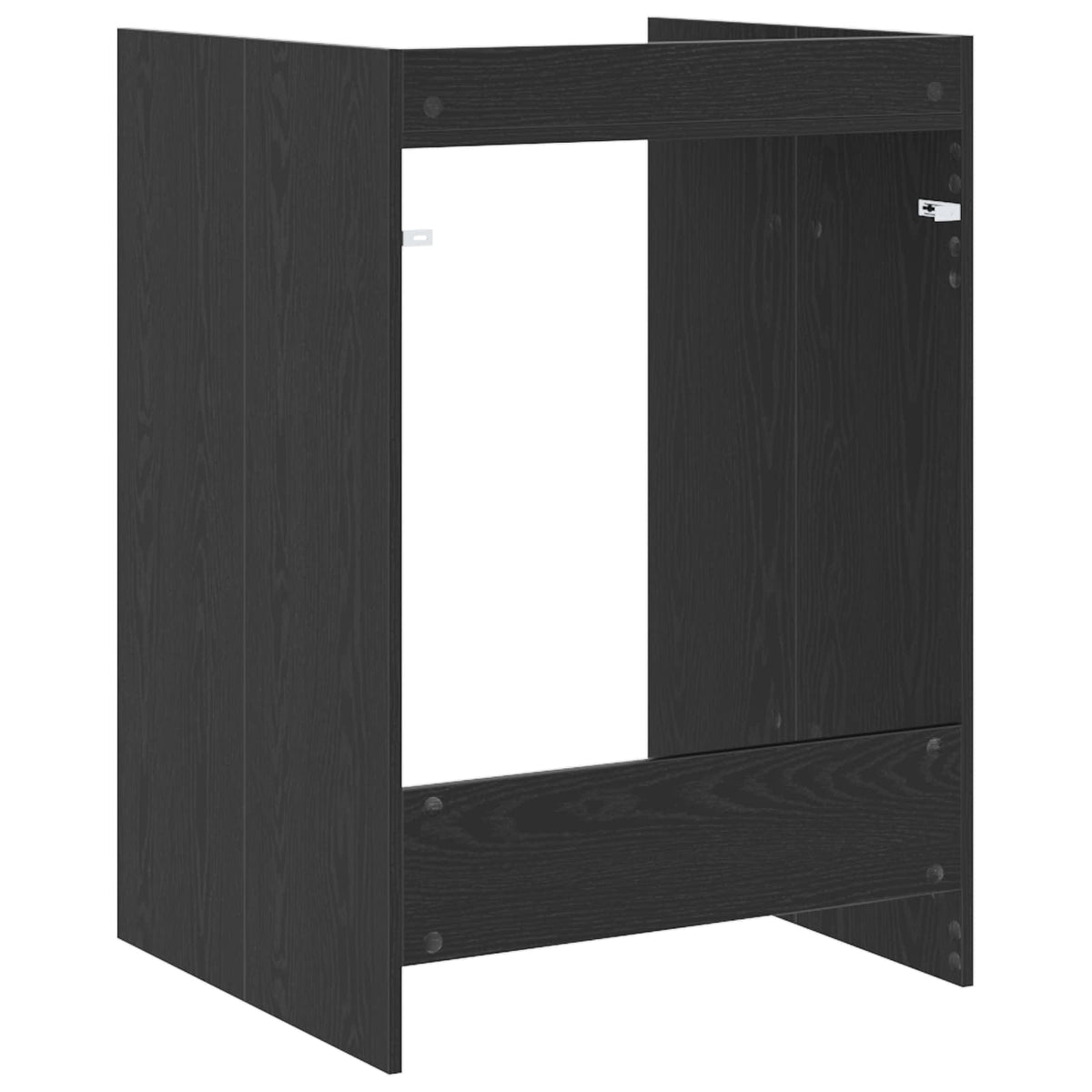 vidaXL Wash Machine Cabinet with Storage Black Oak 67.5 x 62 x 97 cm