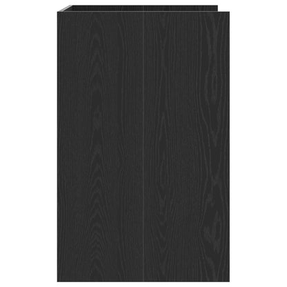 vidaXL Wash Machine Cabinet with Storage Black Oak 67.5 x 62 x 97 cm