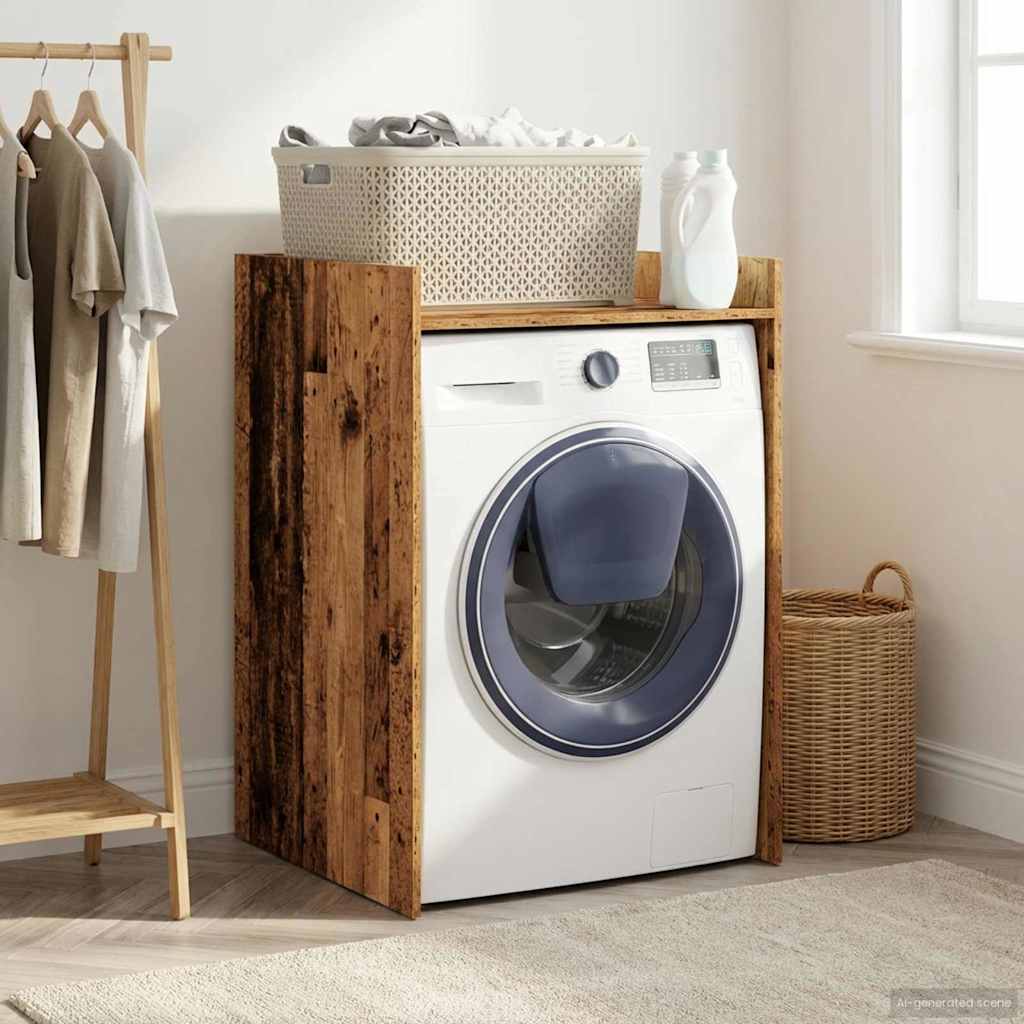 vidaXL Wash Machine Cabinet Old Wood 67.5 x 62 x 97 cm Engineered wood