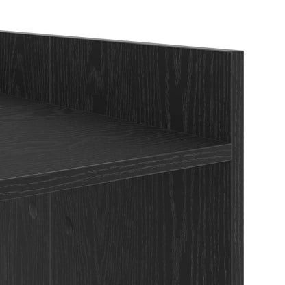 vidaXL Wash Machine Cabinet with Storage Black Oak 67.5 x 48 x 97 cm