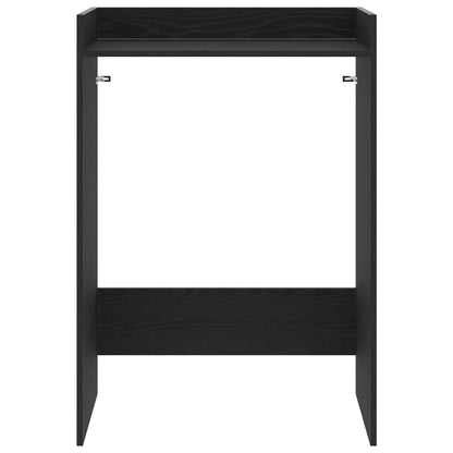 vidaXL Wash Machine Cabinet with Storage Black Oak 67.5 x 48 x 97 cm