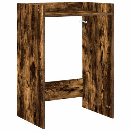 vidaXL Wash Machine Cabinet with Storage Smoked Oak 67.5 x 48 x 97 cm
