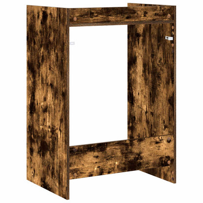 vidaXL Wash Machine Cabinet with Storage Smoked Oak 67.5 x 48 x 97 cm