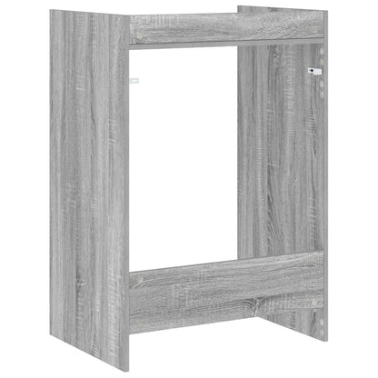 vidaXL Wash Machine Cabinet with Storage Grey Sonoma 67.5 x 48 x 97 cm
