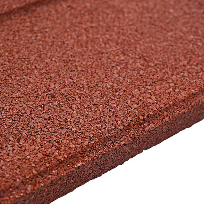vidaXL Stepping Stone 6 pcs Red 40.5 x 40.5 x 2 cm Rubber