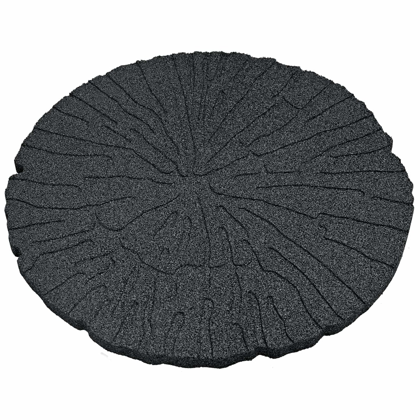 vidaXL Stepping Stone 6 pcs Black Ø 45 x 1.8 cm Rubber