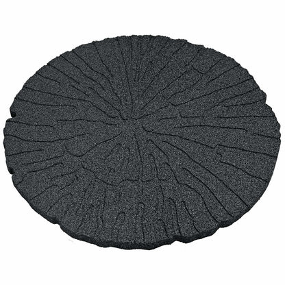 vidaXL Stepping Stone 6 pcs Black Ø 45 x 1.8 cm Rubber