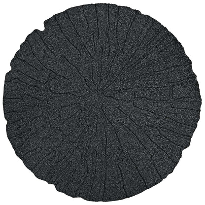 vidaXL Stepping Stone 6 pcs Black Ø 45 x 1.8 cm Rubber
