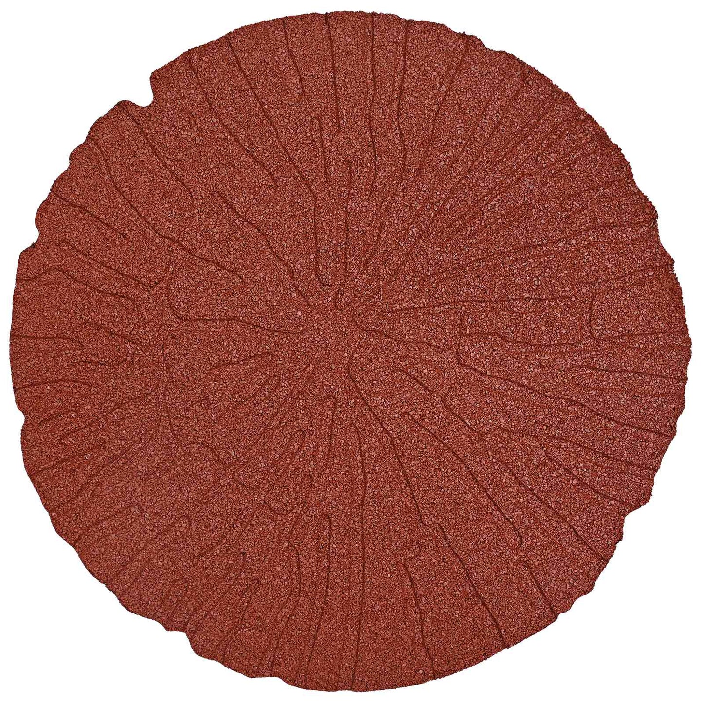 vidaXL Stepping Stone 6 pcs Red Ø 45 x 1.8 cm Rubber
