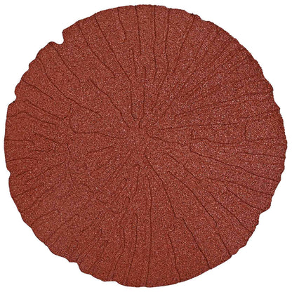 vidaXL Stepping Stone 6 pcs Red Ø 45 x 1.8 cm Rubber