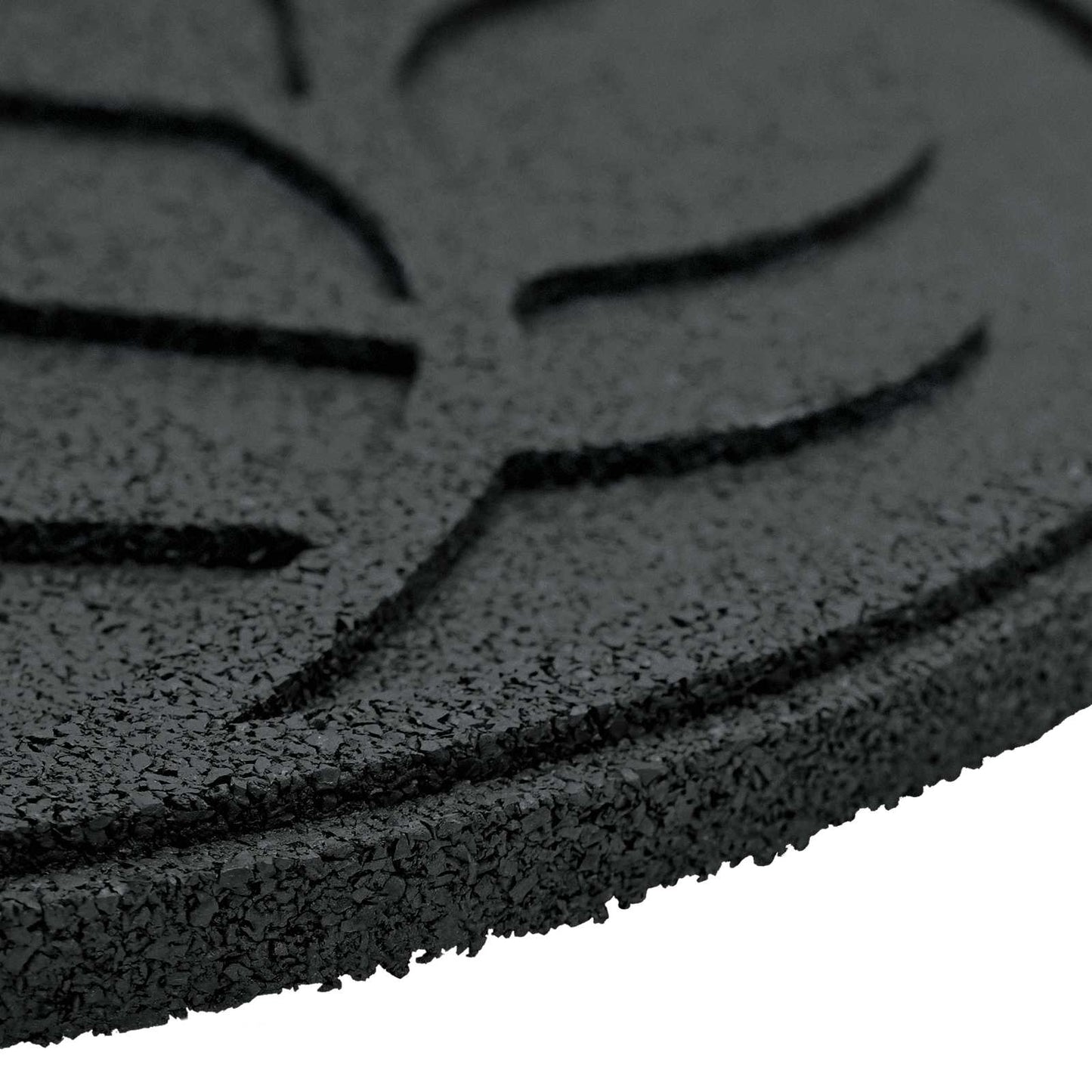 vidaXL Stepping Stone 6 pcs Black Ø 44 x 2 cm Rubber